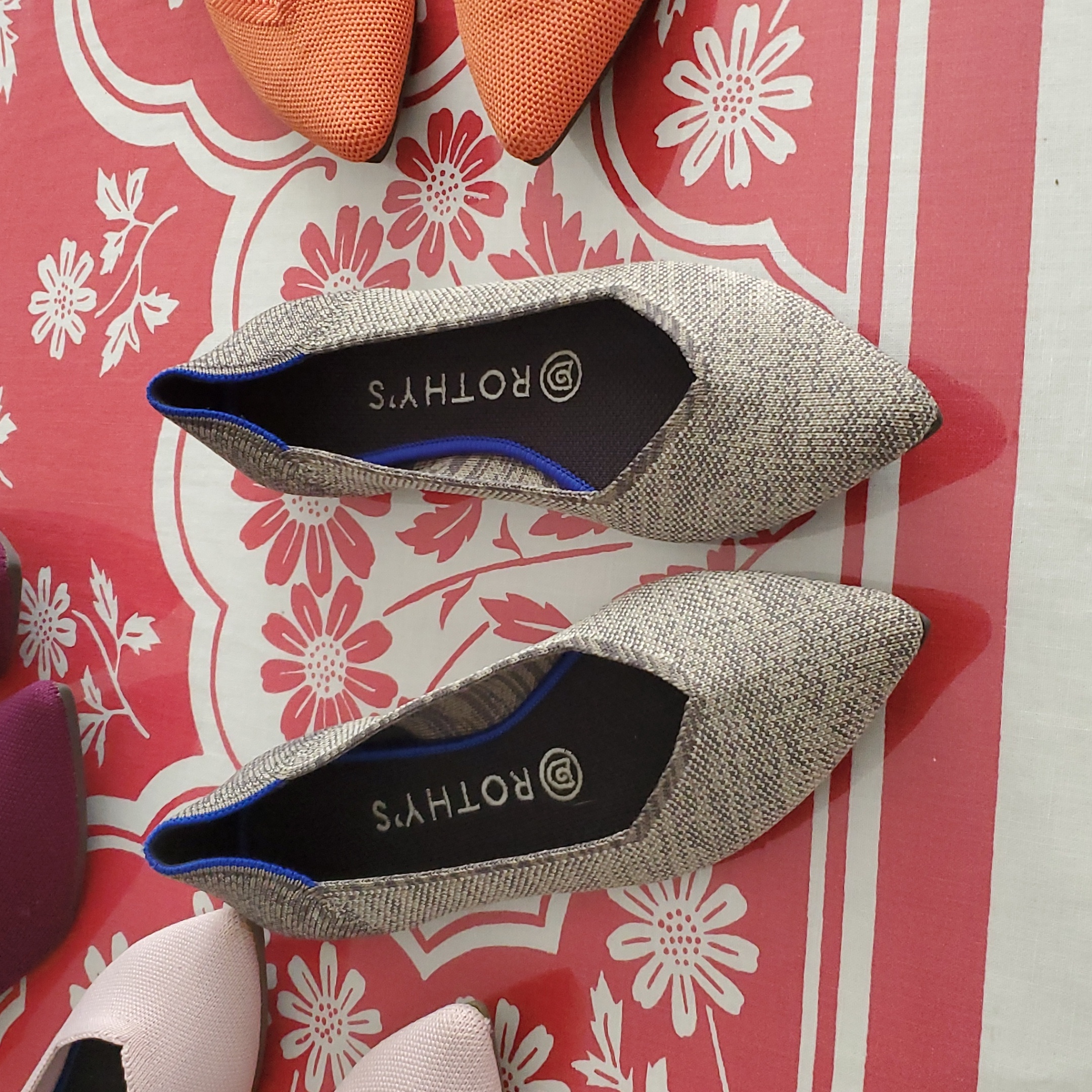 Rothy's Flats Collection Heathered Gray Sz 6.5w
